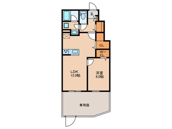 セントオブビレッジ箱崎Ｂ棟の物件間取画像